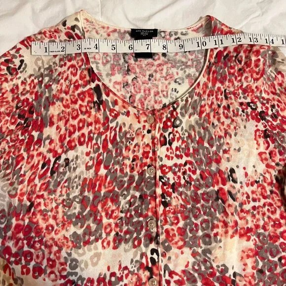 Ann Taylor Factory Short Sleeve Summer top size Mp, - Picture 5 of 8